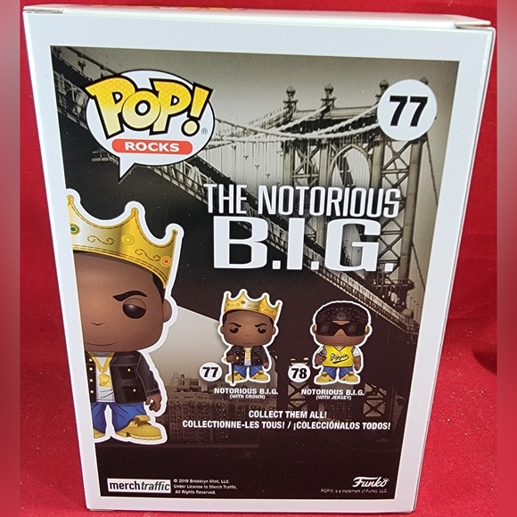 Notorious b.i.g. with crown funko # 77 (nib) - Picture 3 of 7